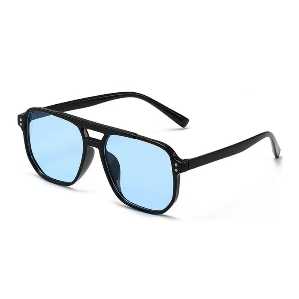 Square Frame Sunglasses Anti-UV Travel Accessories Retro Sunglasses Beach Eye Protection Black Shades Glasses Summer Deco